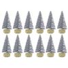 12Pcs Mini Christmas Tree Pine Trees DIY Christmas Decorations for Home Table Xmas Ornaments Dollhouse New Year Decor Kids Gift