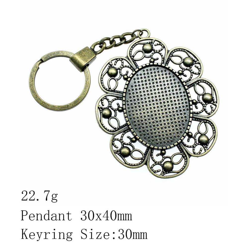 Брелки для ключей на выпускной Пара Сердце Эллиптический стеклянный кабошон База Подставка Брелки Дешевые Милые Вещи Брелок в виде самолета