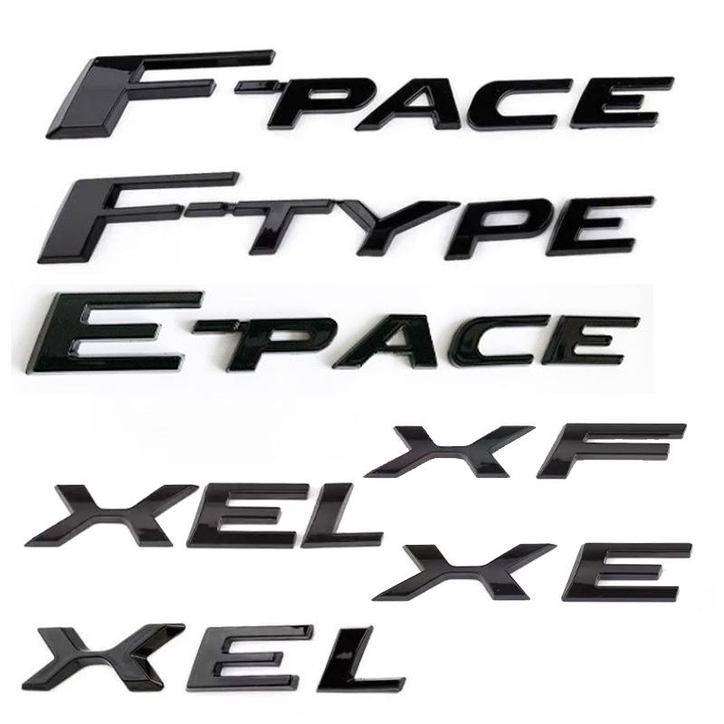 1Pc XJL XE XF XEL XFL XJL XJ6 XJS F-PACE F-TYPE E-Pace Rear Trunk English Emblem 3.0 5.0 Displacement V8V6 Car Sticker