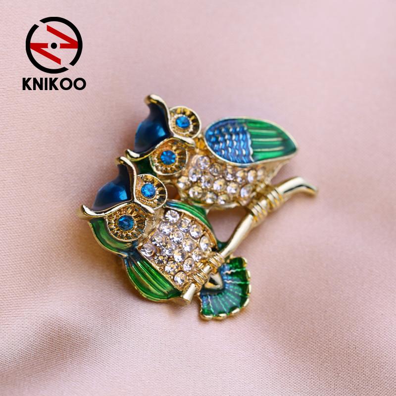 KNIKOO Women Bird Brooch Drip Oil Pin Fashion Wild Brooch For Women