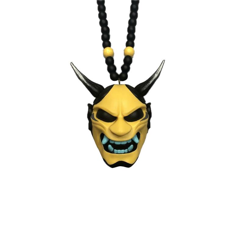 1 шт. Автомобильный орнамент, подвесной кулон, шлем самурая хання, японские автомобильные аксессуары Oni, зеркало заднего вида