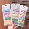 6PCS/lot Girls Fashon Solid Hair Clips Hairpins Children Candy Color Barrette Cute Hair Accessories LXY
