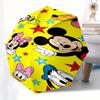 Mickey Mouse,Pluto Automatic Folding Umbrella - Simple 8-Rib Design, Bright Cartoon Pattern, Durable Iron Frame, Suitable For Travel, Outdoo