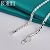 925 Sterling Silver 20 Inch 4mm Snake Chain Necklace Fashion Jewelry