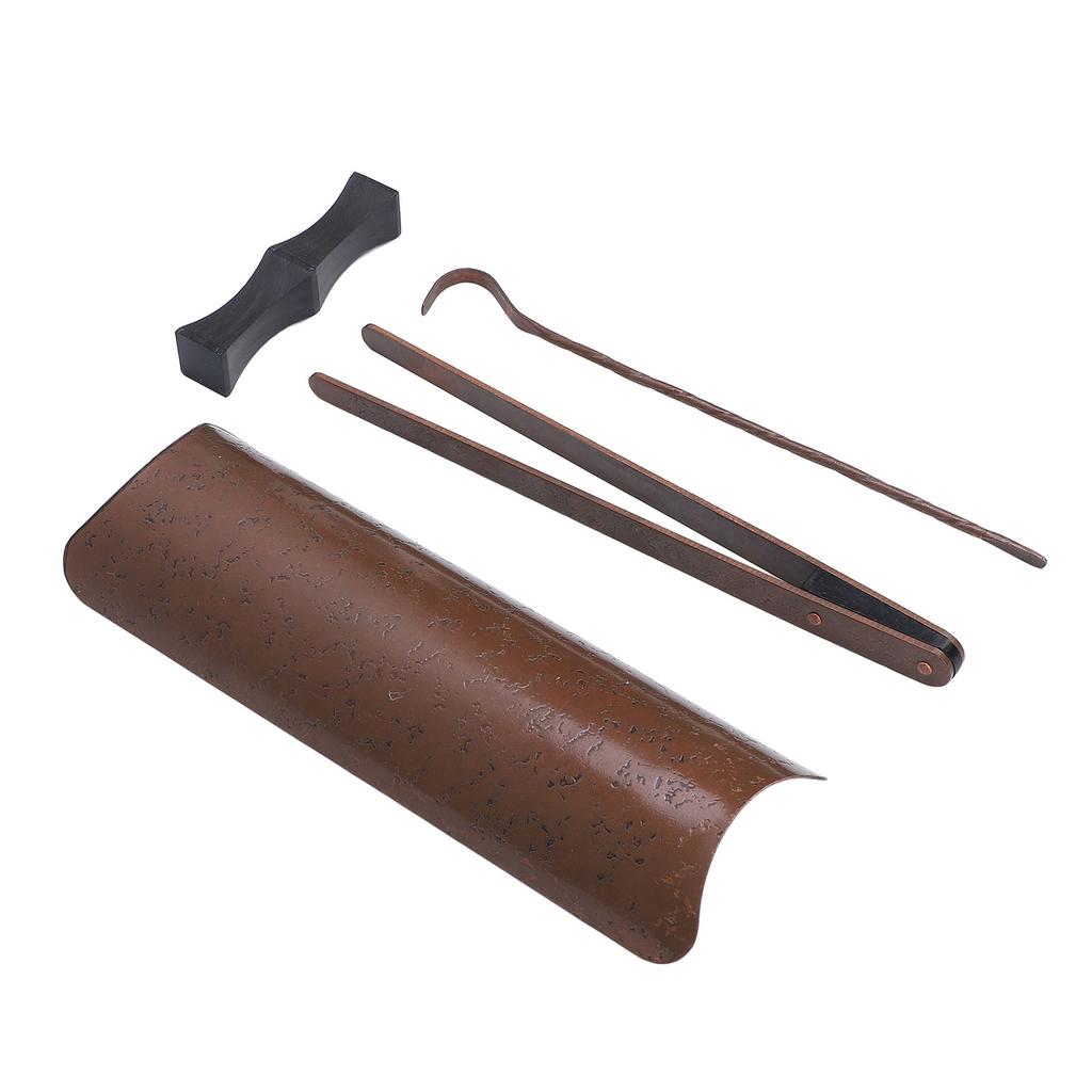 Чайный набор 4 в 1 Kungfu, медный совок для чая, зажим для чая, чайная ложка, набор китайских чайных принадлежностей, аксессуары для церемоний