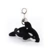 Apricot Lamb Killer Whale Cute Soft Keychain Plush Toy, Perfect for Boys and Girls, Fits Kids Backpacks and Purses, 14cm