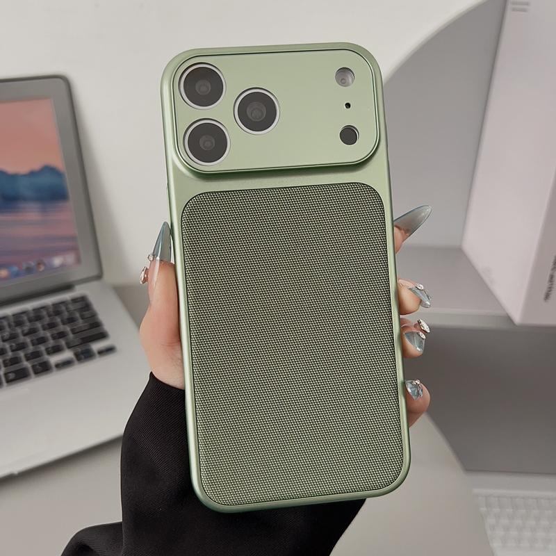 Однотонный чехол для телефона с магнитом и текстурой плетения для iPhone 17 17Pro Max 16 15 14 13 12, всесторонний, с защитой камеры, для беспроводной зарядки
