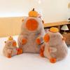 Persimmon Capybara Cartoon Plush Doll Childrens Birthday Gift Home Decoration