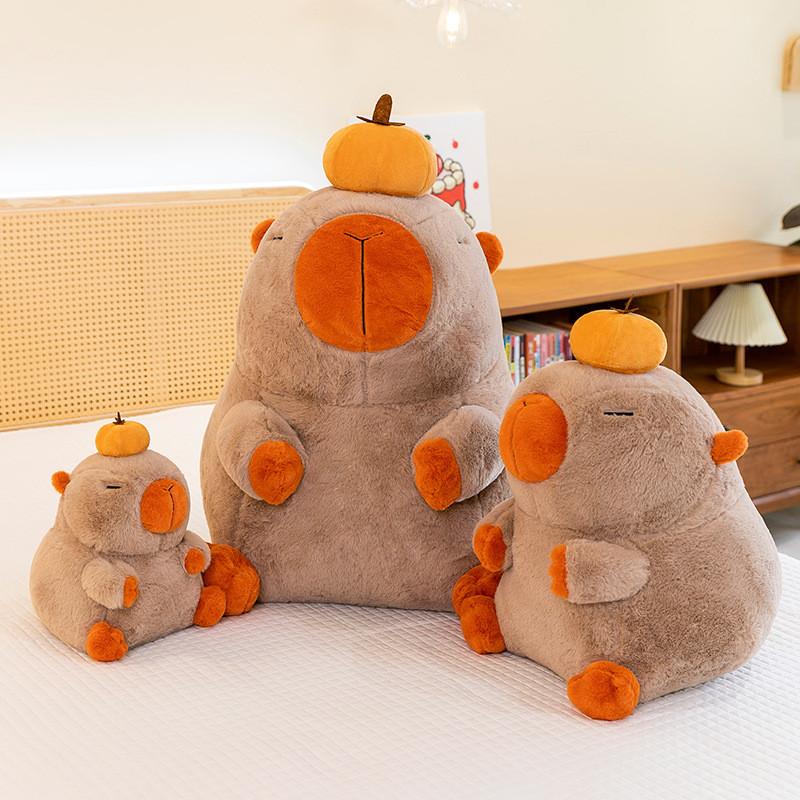 Cartoon Capybara Persimmon Plush Doll Childrens Birthday Gift Decoration Home