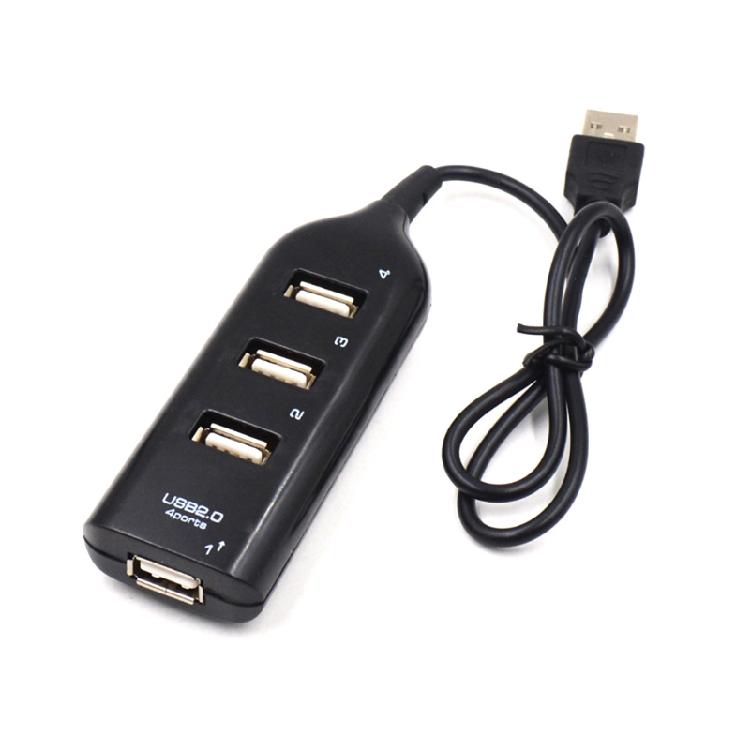 Fast Data Transfer USB Splitter 4-port USB 2.0 Hub with Plum-shaped Pocket Shape