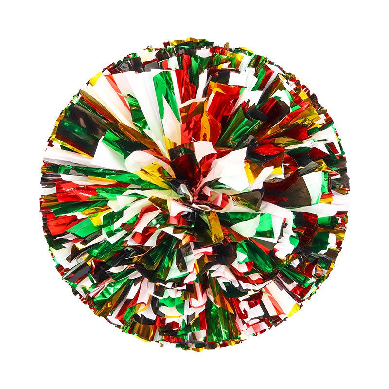 Женские разноцветные помпоны для черлидинга, шарики для черлидинга, черные и синие, золотые, серебряные, красные, зеленые, танцевальные аксессуары для черлидинга