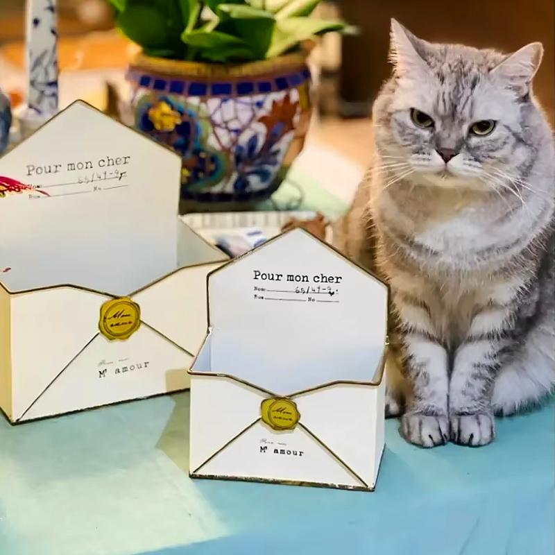 1 шт. конверт стиль сделать старый сад украшение оригинальный горшок классический настенный железный ящик для цветов