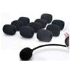 Set of 10 Microphone Sponges, Loudspeaker Noise Reduction Microphone Sponges, Headset Intercom Microphone Windscreen Covers, 5mm Inner Diameter, High-
