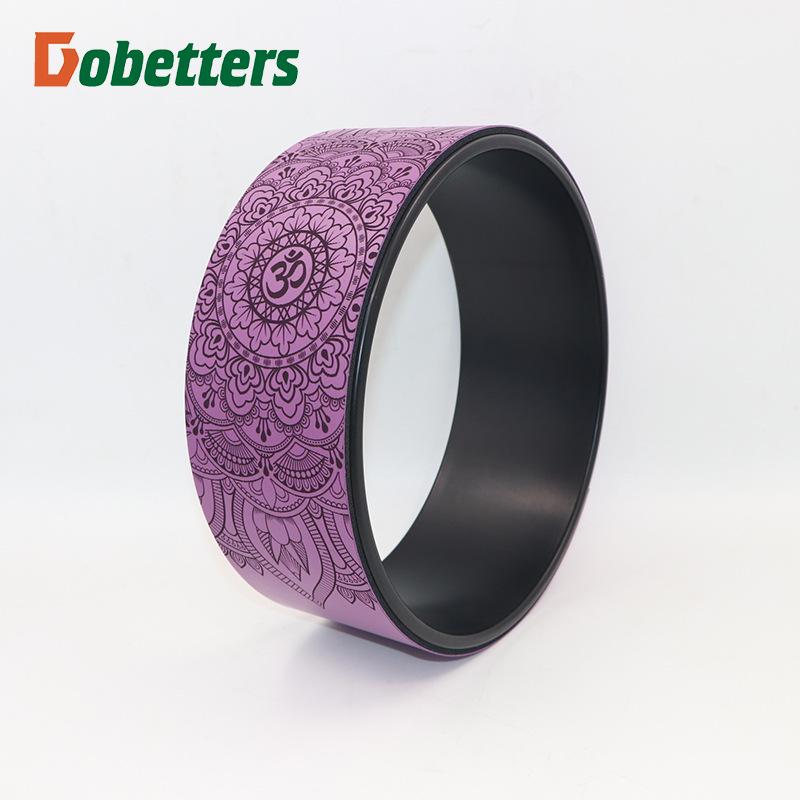 Колесо для йоги 32*14 см для тренировок, фитнеса и упражнений на пресс - подходит для беременных женщин и занятий родителей с детьми