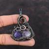 Purpurite Pendant Copper Wire Wrapped Pendant Stylish Pendant Purpurite Jewelry Handmade Gemstone Pendant Dainty Copper Jewelry Gift For Mom