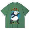 230 Gsm 100% Cotton Jujutsu Kaisen V62 Panda Print Unisex Heavy Cotton T Shirt