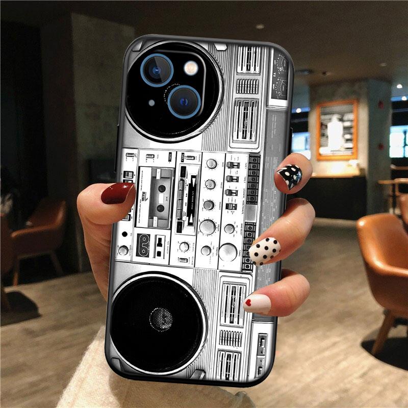 Cassette Vintage Boombox Tape New High-End Shell Phone Case for Redmi Note 8 9 Pro Max 9S 9T 9C NFC 8T 8A 10A A4