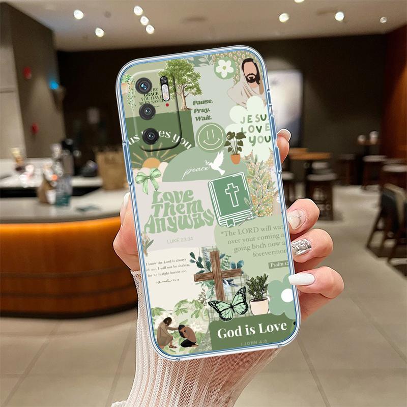 UP14 Bible verse Jesus Cross Transparent Phone Case for Motorola Moto Edge 20 30 40 50 S30 Fusion Ultra Pro Neo Lite + G200 G23