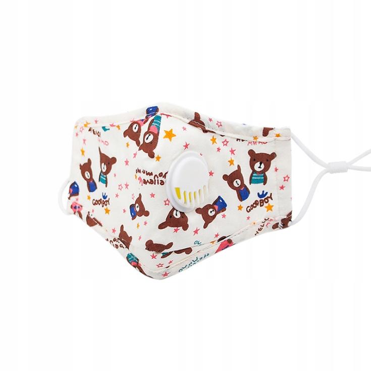 For Children Teddy Mask + 3X Hepa Filter Pm 2.5