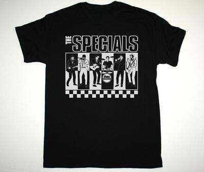 THE SPECIALS BAND ГРАФИЧЕСКАЯ Хлопковая Унисекс Черная Футболка Все Размеры S-5XL Унисекс Футболка