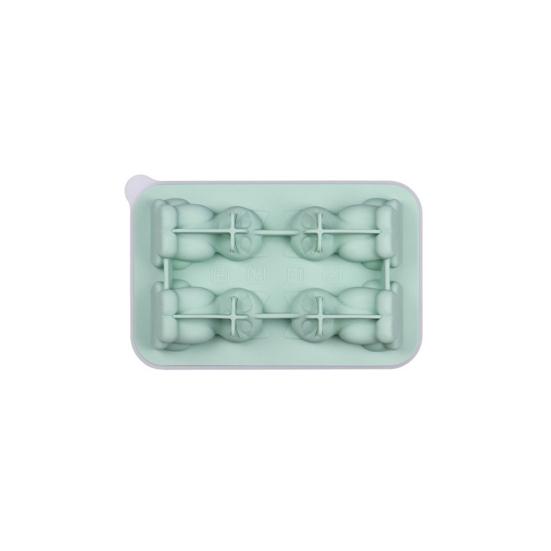 Силиконовый лоток для кубиков льда для кошек, 4 полости, пищевой легкосъемный холодильник, летний коктейль, виски, 3D форма для приготовления льда для котенка, кухонные принадлежности