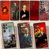 Lenin Soviet Union Flag Case For Samsung Galaxy S23 S21 S22 Ultra Plus S20 FE Note 20 Note 10 S8 S9 S10 Plus Cover