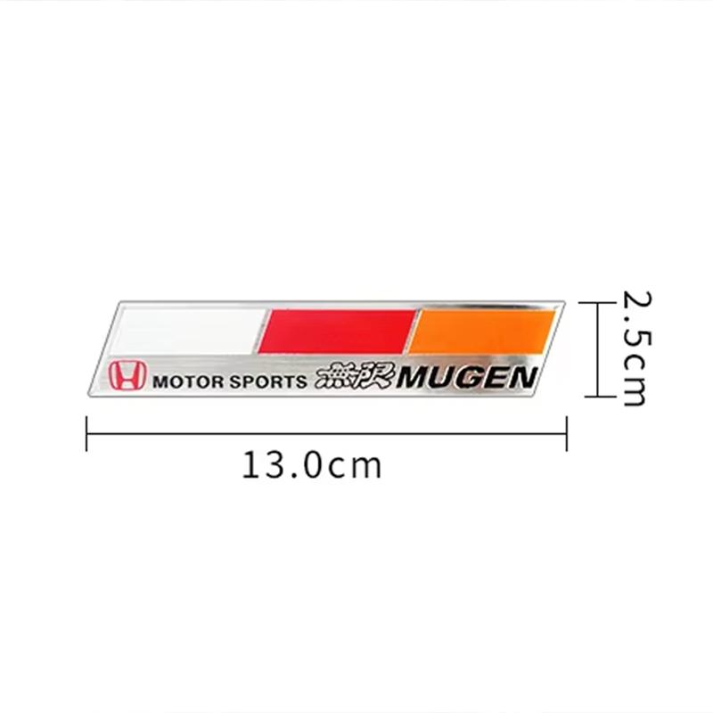 hbdf4 Car Logo Aluminum Label Stickers Decorative Accessories For Honda Civic Fit Jazz Accord Pilot CRV Odyssey Passport City Shuttle
