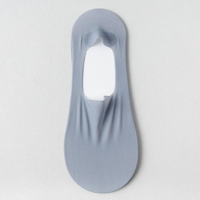 Летние женские тапочки с низким вырезом, бесшовные шелковые носки-лодочки, силиконовые нескользящие ультратонкие дышащие невидимые носки