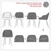 Чехол для кресла Polar Fleece Wingback King Back Chair Cover Hotel And Home Party Bankcase Home 1/2/4/6PCS