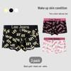 LEE Men's Printed Cotton Antibacterial Boxer Briefs