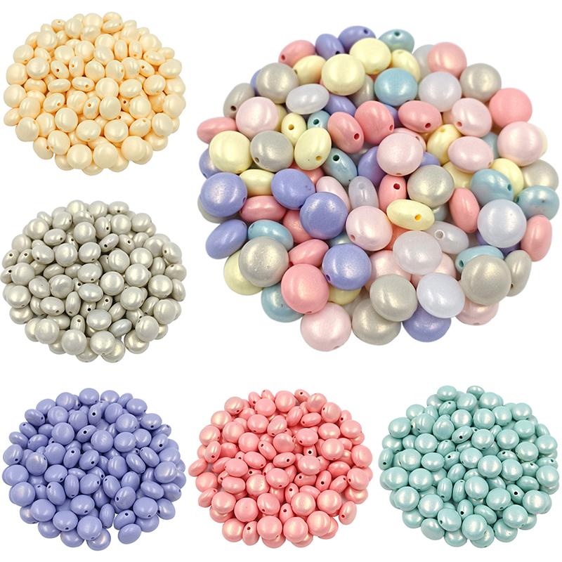 Бусины Sapcer ручной работы плоские круглые AB разноцветные оптовая продажа Rondel акриловые 20 шт./пакет кольцо ожерелье браслет для изготовления ювелирных изделий своими руками