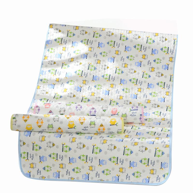 Baby Breathable Washable Baby Diaper Pad Cartoon Print Waterproof Aunt Pad Nursing Pad Baby Products