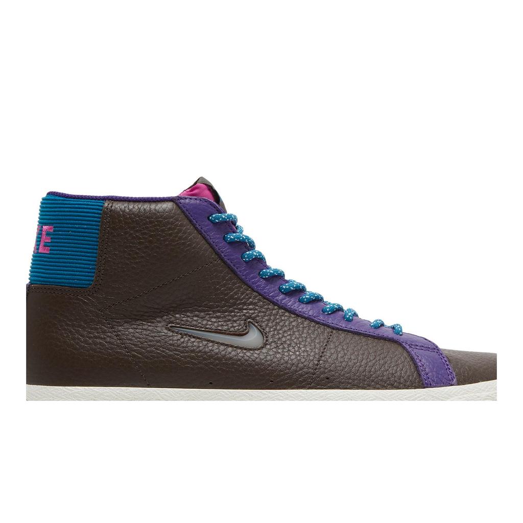 Nike Zoom Blazer Mid Premium SB 'Тихоокеанский Северо-Запад' (унисекс) Барокко Коричневый / Зеленая Бездна / Белые Кеды CU5283 201