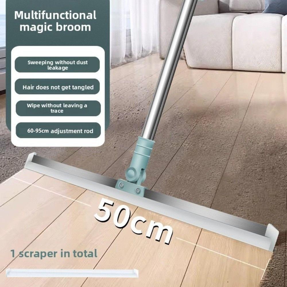 Силиконовый скребок для пола Выдвижной скребок для пола Веник для чистки водяных пятен Волосы Незаменимый