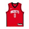 Dri-Fit NBA Houston Rockets Расселл Уэстбрук 0 Пуловер V-образный вырез Удобные детские топы 3Z2B3BZ6P-RCKWR