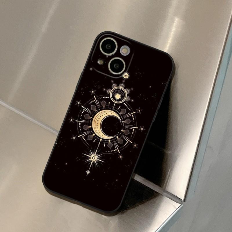 Чехол для телефона Witches Moon Tarot Mystery Totem для IPhone 15 14 11 12 Pro 8 7 Plus X 13 Pro MAX XR XS MINI SE 2020, черные чехлы