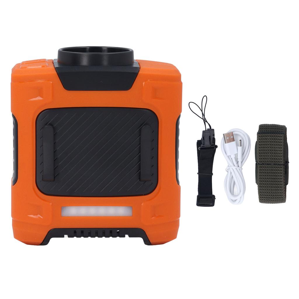 Вентилятор на поясе, 3 скорости, 15500 об/мин, мощный поток воздуха, время работы 26 ч, аккумулятор 10000 мАч, вентилятор с креплением на ремень и светодиодом