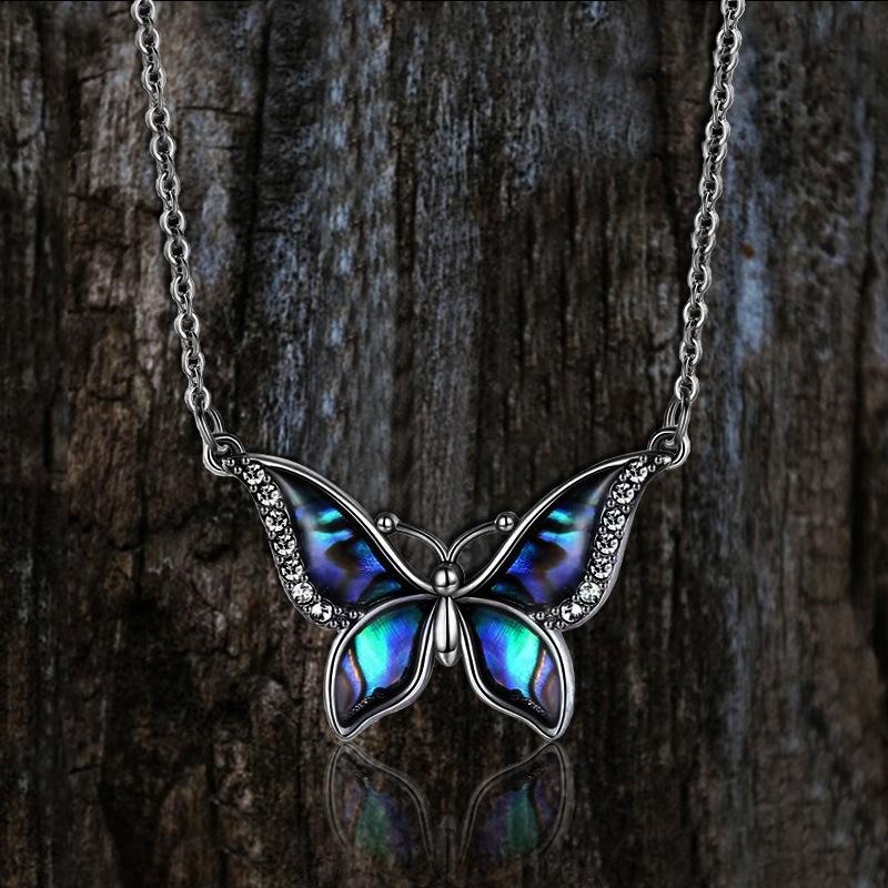 Летнее ожерелье с подвеской в ​​виде бабочки для женщин, нишевый дизайн, ювелирные изделия с животными, модные аксессуары в европейском и американском стиле