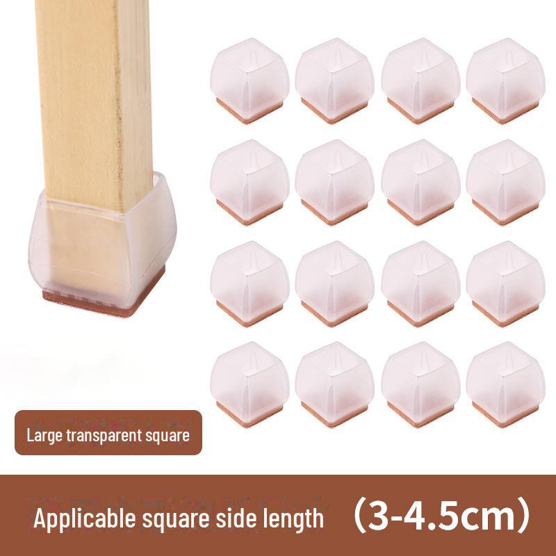 Бесшумные силиконовые противоскользящие защитные накладки на ножки столов и стульев