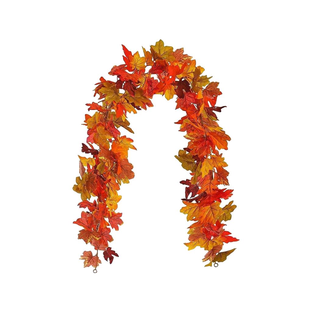 Wreath Maple Leaf Wreath Maple Leaf Wreath Hanging Vine Wreath Artificial Leaf Wreath Thanksgiving Decoration