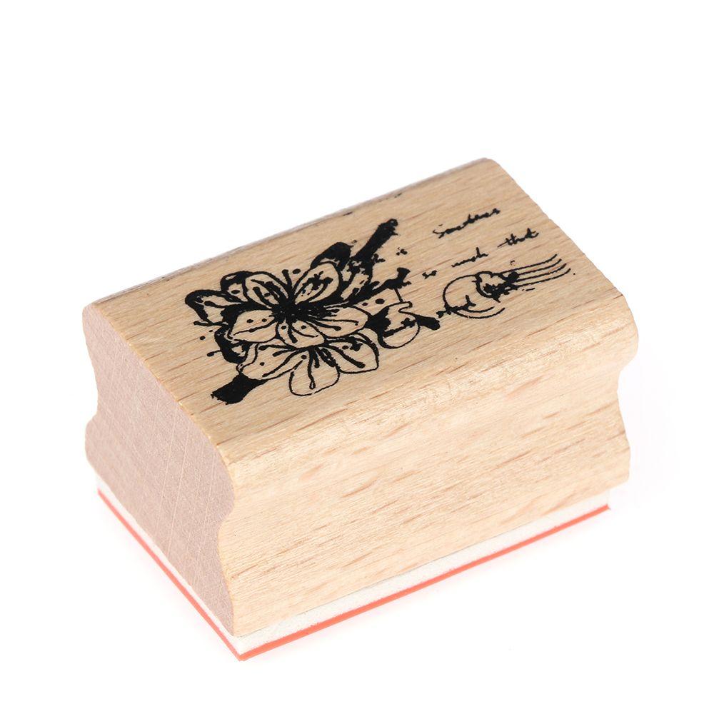 Штампинг Рукоделие Крафт Рукоделие Скрапбукинг Деревянные Резиновые Штампы Сделай Сам Винтаж