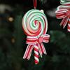 Cartoon Christmas Candy Cane Ornaments Festival Christmas Tree Pendant  Home Xmas Decor