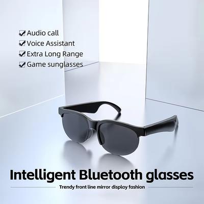 Умные Bluetooth Солнцезащитные Очки Очки Звонок Спорт на Открытом Воздухе Наушники V5.3 HIFI Черные Технологии Защита от Касаний УФ Для Мужчин Женщин