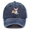 1pc Vintage Lucky Print Adjustable Baseball Cap Suitable for  Breathable Retro Unisex Hat with Iconic Figure