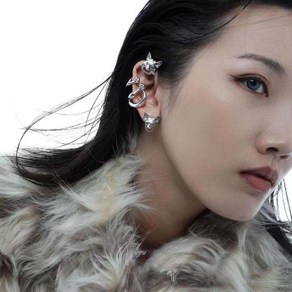 Fashion Jewelry Vintage Korean Style Earrings Women Gothic Earrings Girl Stud Earrings Ear Studs