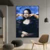 Altered Art Poster Mona Lisa Portrait Graffiti Art Prints Renaissance Modern Wall Art Canvas Painting Bedroom Art Gallery Decor