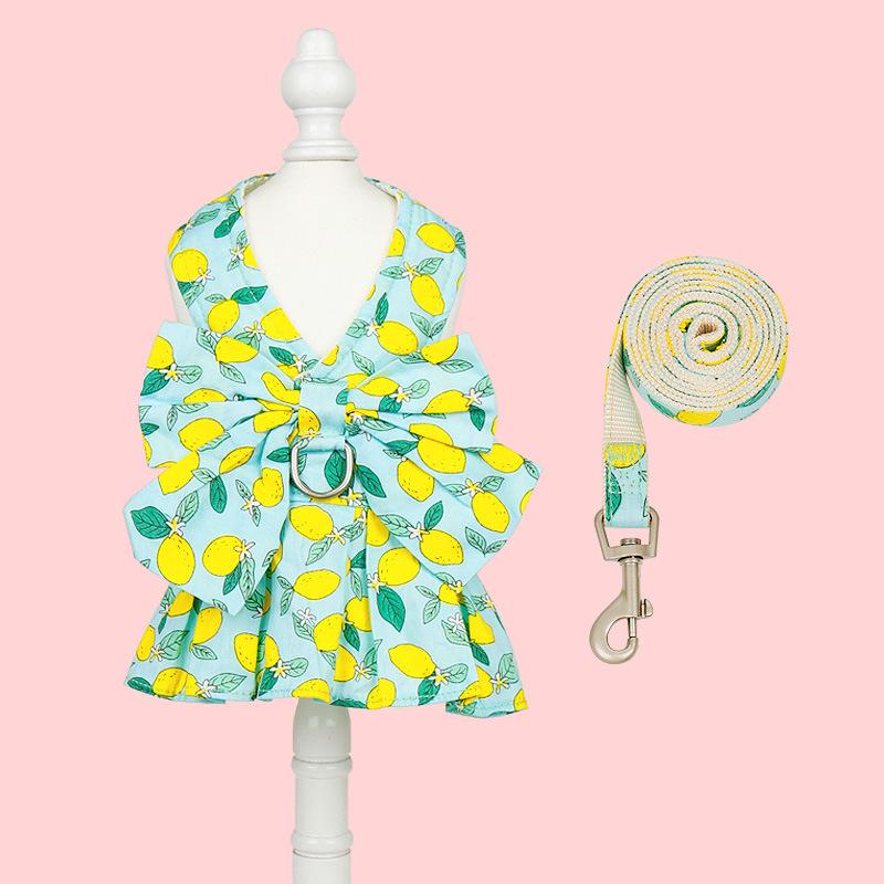 Товары для животных Поводок для собак Летняя тонкая юбка для маленьких собак Шлейка для кошек