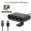 3-в-1 Адаптер-контроллер для GameCube GC Портативный USB-адаптер-конвертер на 4 порта для Nintendo Switch GC/Wiiu/ПК Игровые аксессуары