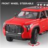 Großes 1/24 Toyota Tundra SUV Modellauto Diecast Miniatur Metallauto Geländewagen Sammlung Sound Licht Kinderspielzeug für Kinder