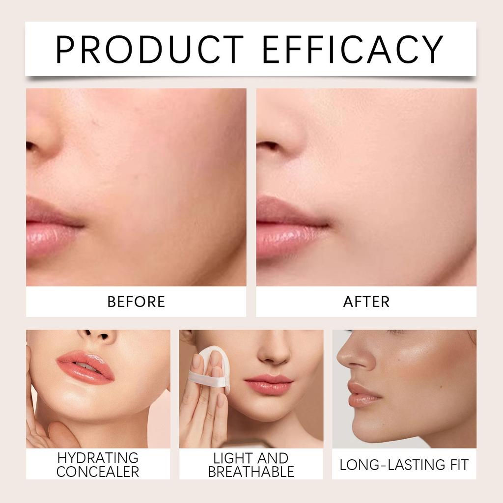 Консилер скрывает недостатки, темные круги, неровный тон кожи, адаптируется ко всем оттенкам кожи, обеспечивая покрытие с помощью портативного карандаша